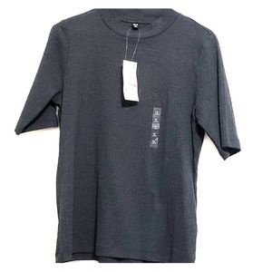 NWT Grey Short Sleeve Blouse